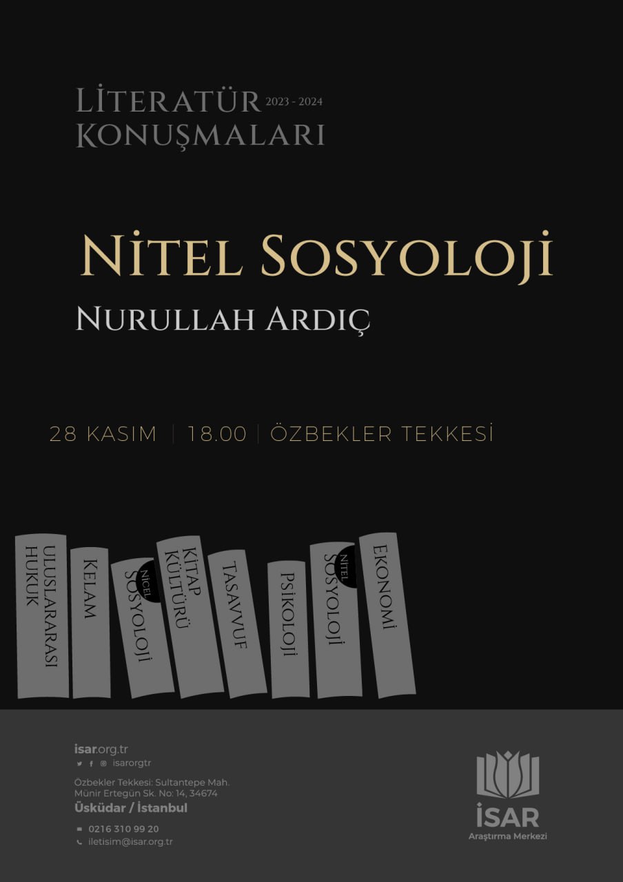 Literatür Konuşmaları-2: Nitel Sosyoloji