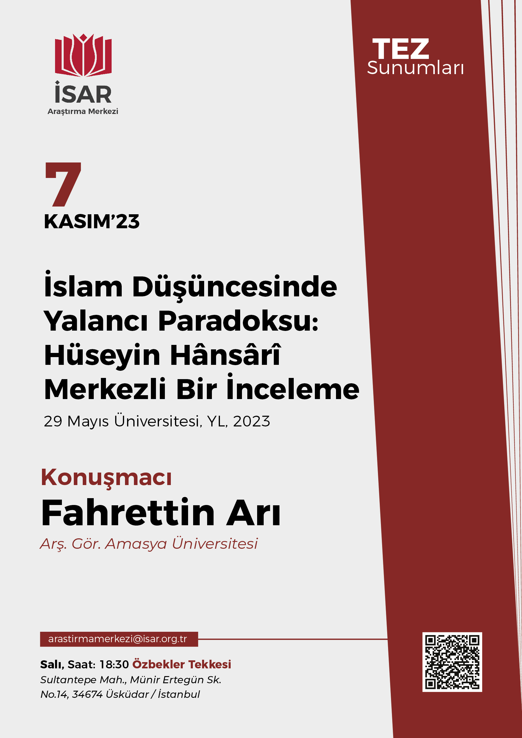 Fahrettin Arı - Hüseyin Hânsârî ve Yalancı Paradoksu