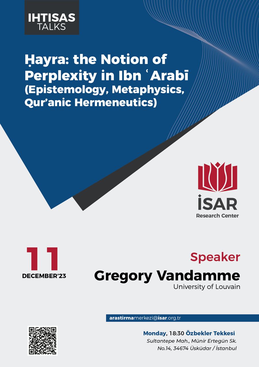 Gregory Vandamme - İbnü’l-Arabi’de Hayret Kavramı