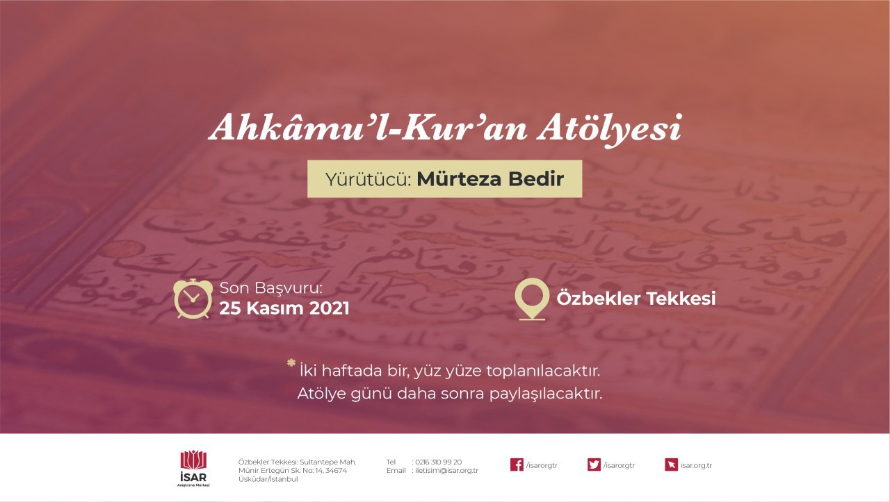 Ahkâmü'l-Kur'ân Atölyesi