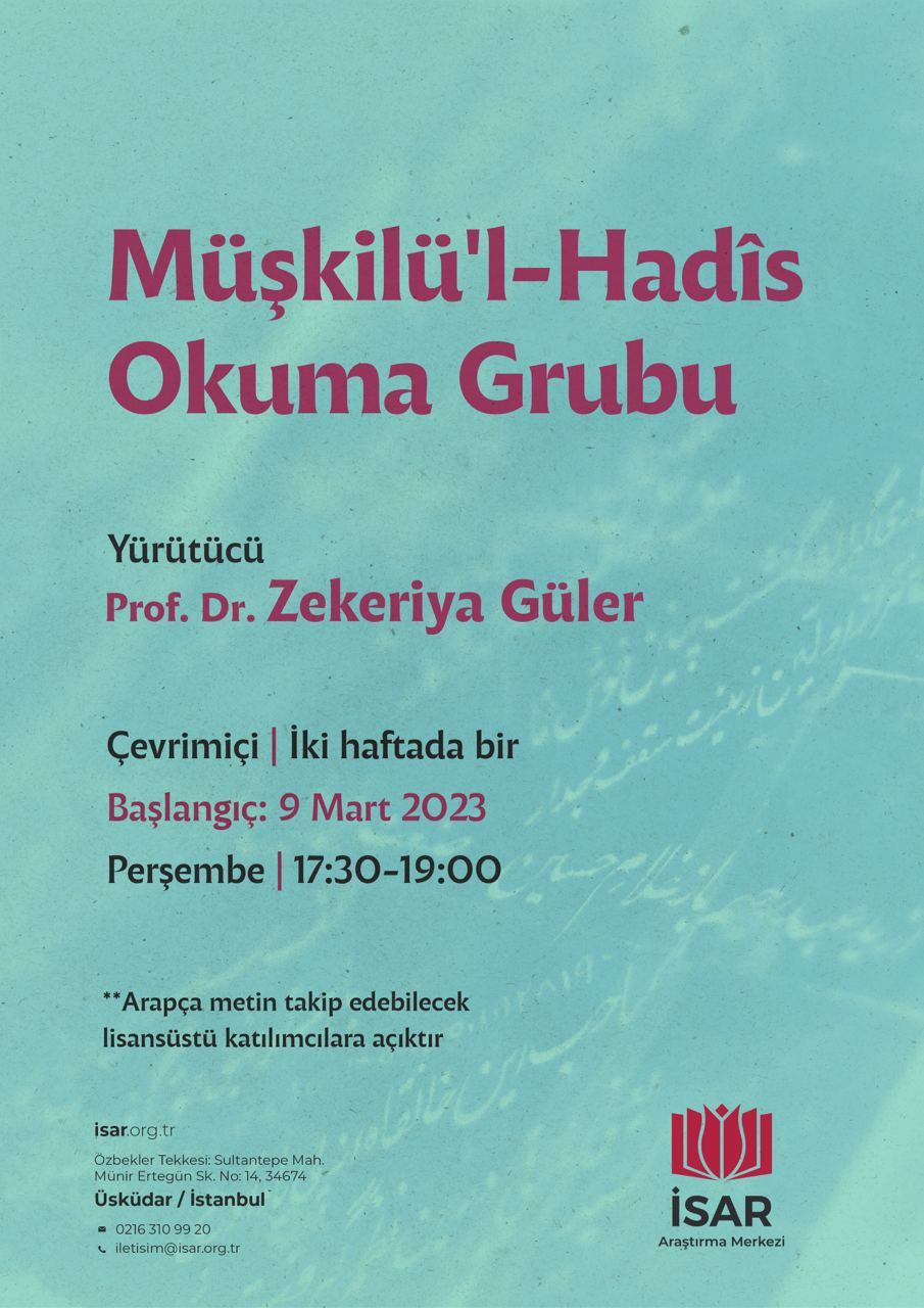 Müşkilü’l-Hadis Okuma Grubu