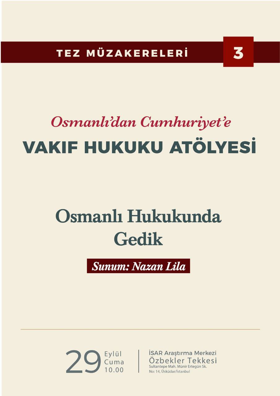 Osmanlı Hukukunda Gedik