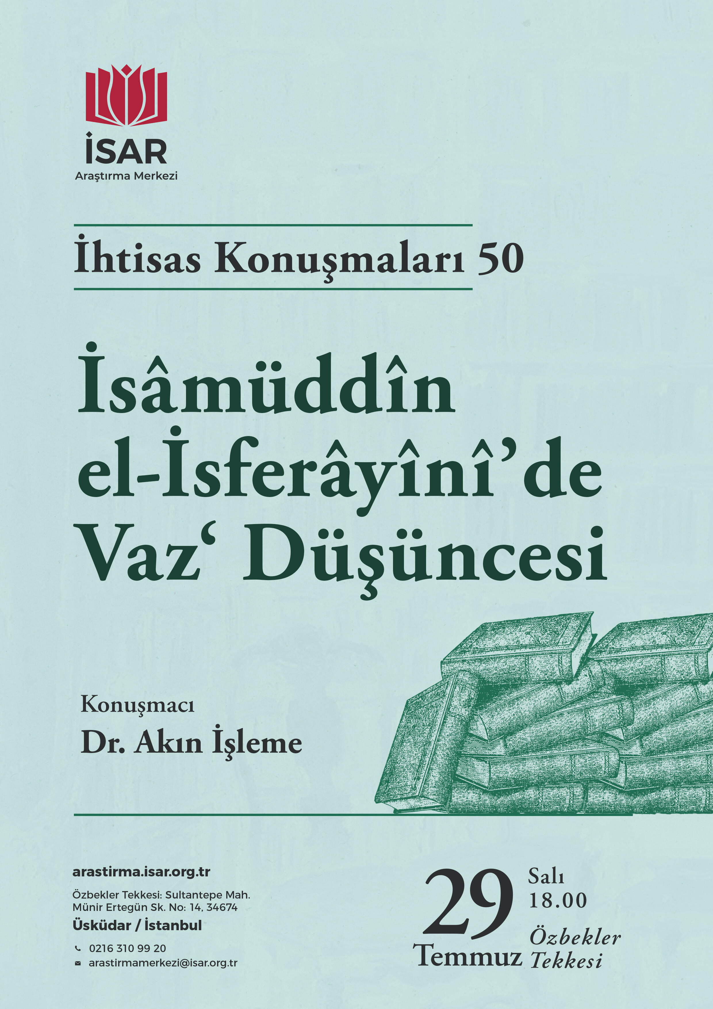 İsâmüddîn el-İsferâyînî'de Vaz' Düşüncesi