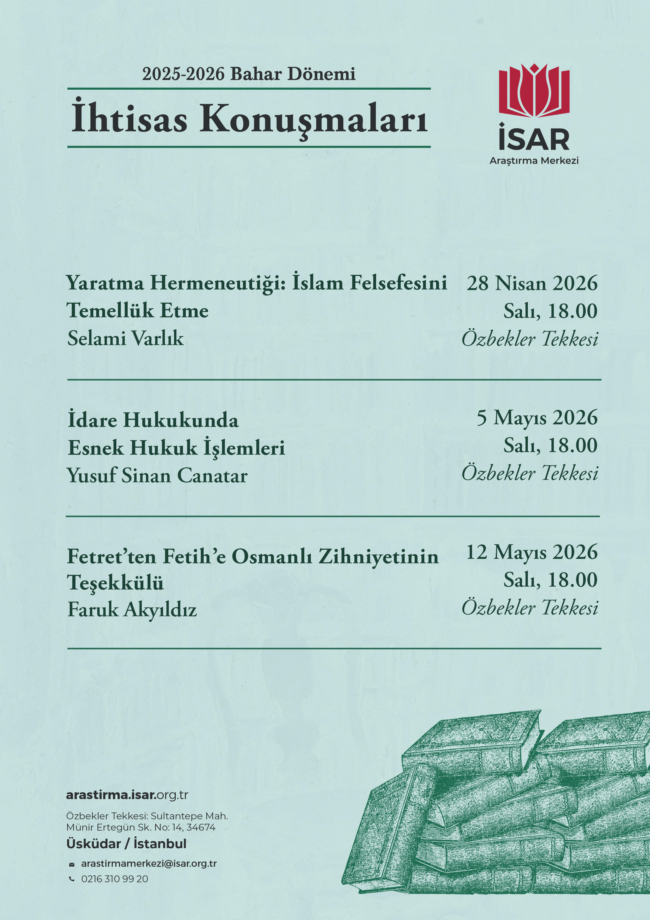 2026 Bahar Dönemi "İhtisas Konuşmaları" Serisi Başlıyor