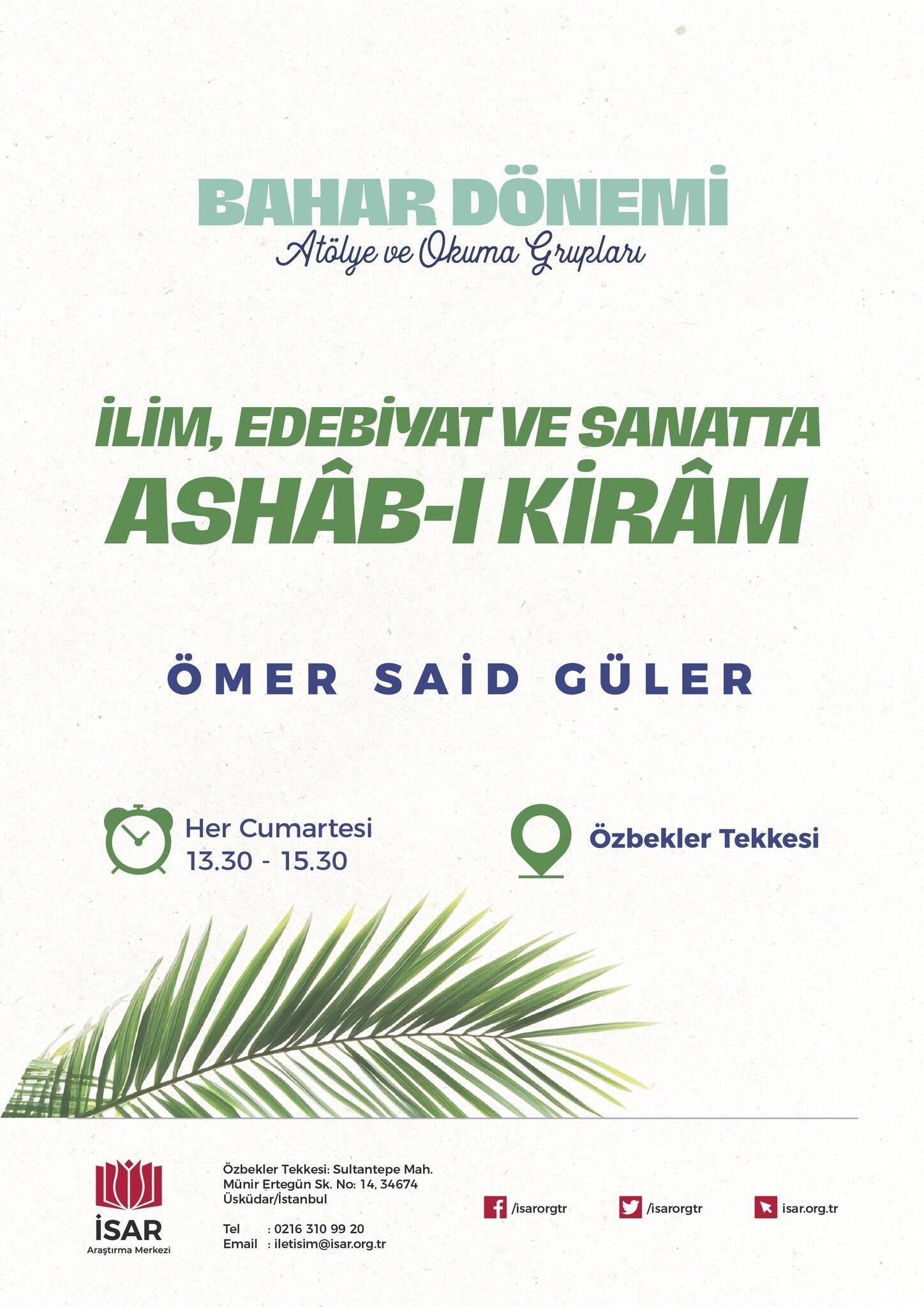 İlim, Edebiyat ve Sanatta Ashâb-ı Kirâm